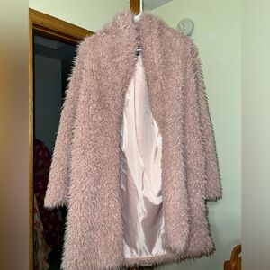 Pink fuzzy jacket